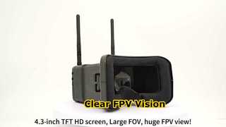 4,3 inch FPV-bril Drone Vision