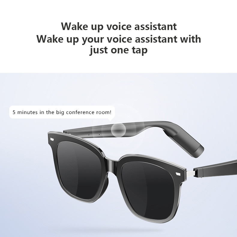 8 uur muziektijd Ultralight BT 5.3 Bluetooth Smart Glasses Met Call 110mAh*2 Capaciteit