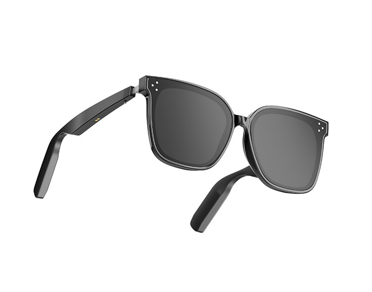 10 Hours Black Smart Music Bluetooth zonnebrillen met een hoge oproepcapaciteit 110mAh*2 Bluetooth versie BT 5.3